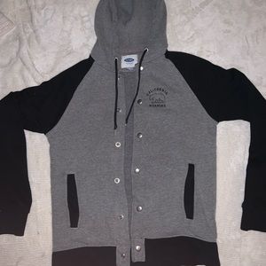 Old Navy Mens Small Button Up Hoodie